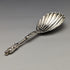 1875 British Antique Sterling Silver Tea Caddy Spoon & Tongs HENRY LIAS in Case